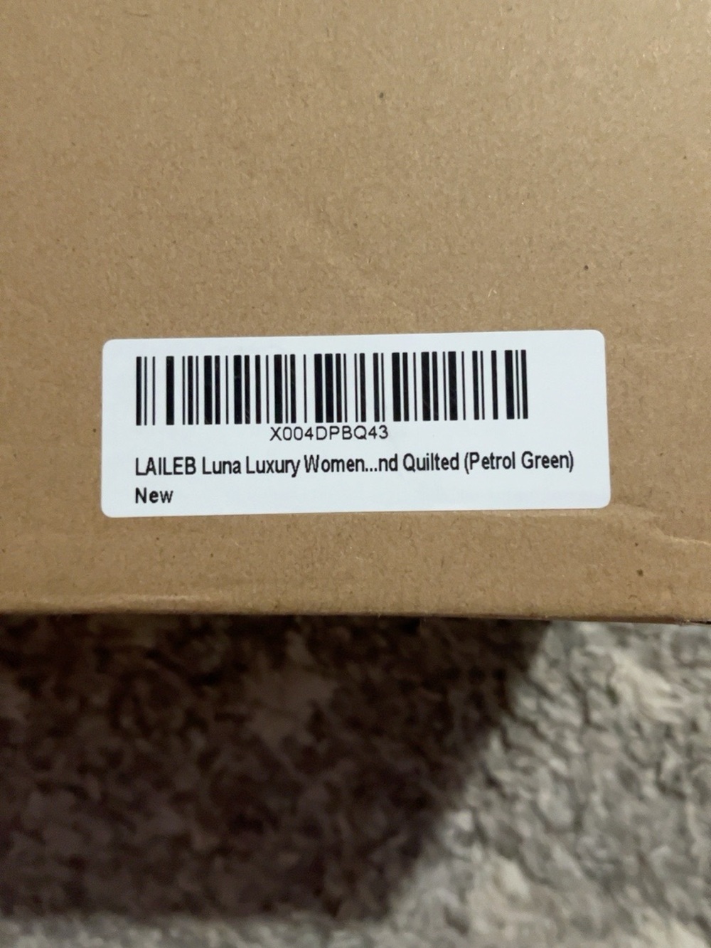 LAILEB Luna Petrol Green Crossbody Bag Gold Hardware New in Box